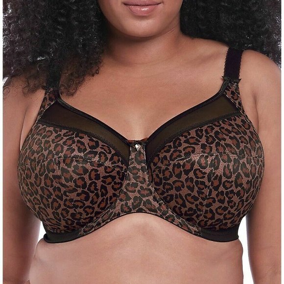 Goddess Kayla size 34J Underwired Full Cup Side Support Bra Dark Leopard - NWT - Picture 3 of 5